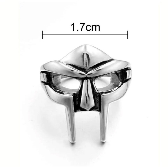 Vintage Goth Mf Doom Mask Adjustable Joint Ring For Men Gladiator Punk Egyptian - Picture 6 of 9